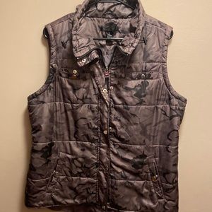 Style & Company Grey Camo vest